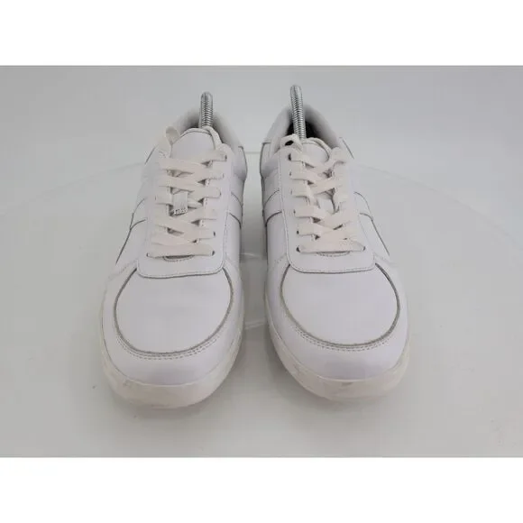 Tory Burch Hank Court Sneakers Womens 11M White Leather Lace Up Shoes - Picture 11 of 14
